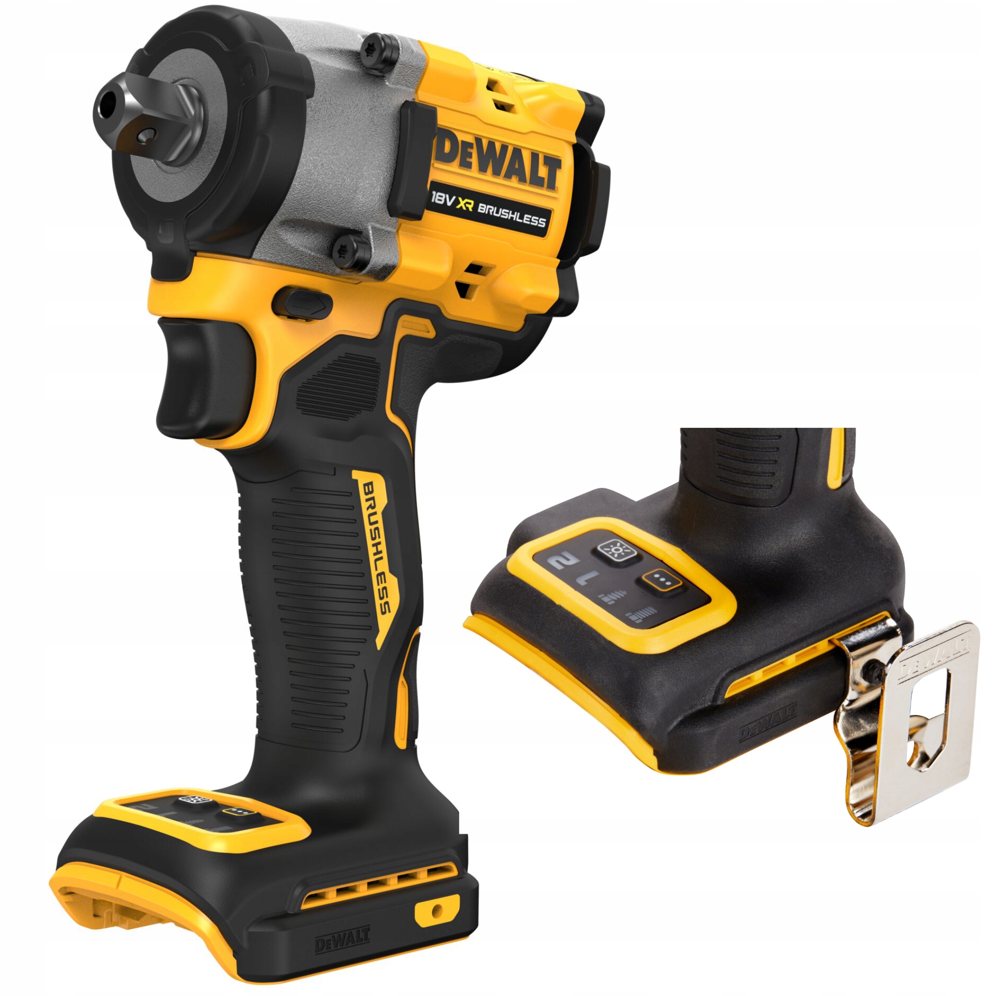 Bezuhlíkový motorový rázový uťahovák DeWalt DCF922N 18V